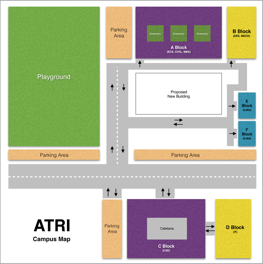 Aurora Engineering College Campus Map